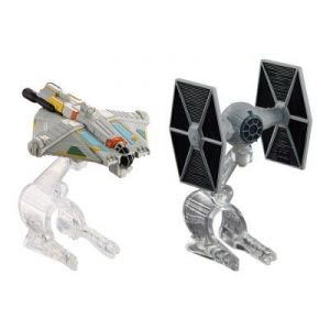 Mattel Hot Wheels - Mini vaisseaux Star Wars : TIE Fighter et Ghost