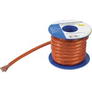 Tru Components C&acirc;ble de masse CCA 1564516 1 x 10 mm&sup2; rouge, transparent 5 m