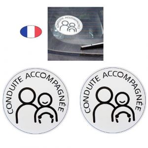 Lot 2 Disques CA conduite accompagnée - Electrostatique - Fabriqué en France