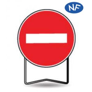 Taliaplast 524402 - Panneau signalisation prescription b1 sens interdit t1 650mm
