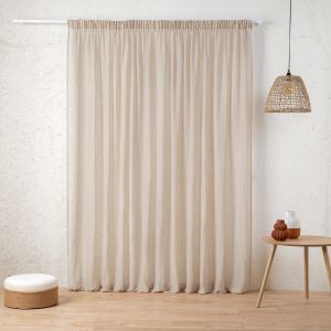 LINDER Voilage galon fronceur GAZE DE LIN-Lin