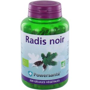 Powersanté Radis noir bio - 200 gélules végétales
