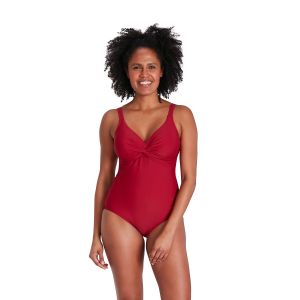 Speedo Maillot de bain Femme Brigitte effet galbant rouge