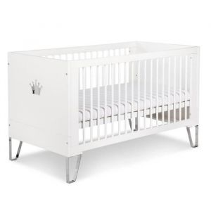 Monmobilierdesign BLANKA Lit bébé évolutif convertible en lit enfant 140X70 Blanc