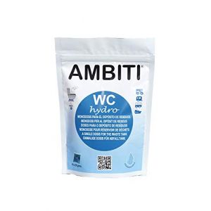 Ambiti WC Hydro Dose Unique Pour Réservoir de Déchets, Eaux Usées - Camping-Cars - Toilettes et WC Chimiques - Élimination des Déchets Organiques et du Papier - 15 Doses - 20 gr Unité