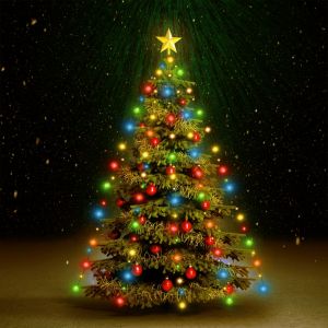 Image de VidaXL Guirlande lumineuse d'arbre de Noël 210 LED colorées 210 cm