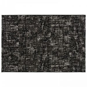 Oviala Tapis d'extérieur en polypropylène 160 x 230 cm noir