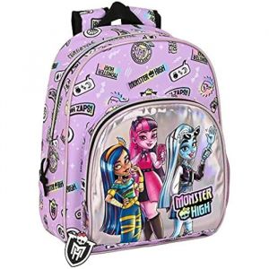 Safta MONSTER HIGH Sac à dos pour enfants de différents âges, confortable et polyvalent, qualité et résistance, 28 x 10 x 34 cm,