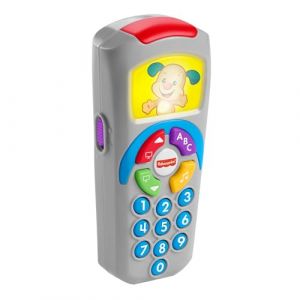 Fisher-Price Jouet D’Éveil Musical La Télécommande De Puppy Rires & Éveil, Stimulation Vue, Ouïe Et Motricité Fine, Jouet Enfant, A Partir De 6 Mois, Version: Allemande, HXB88