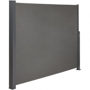 Paravent extérieur rétractable Brise vue enroulant gris H1.8XL3m