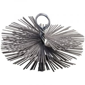 Kibros Hérisson acier rond Embout acier fileté Ramonage conduits non gainés - ø 250 mm - Hérisson acier