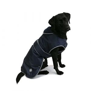 Image de Ancol Muddy Paws Manteau tempête Toutes Saisons Bleu Marine Taille S Longueur 30 cm jusqu'à 52 cm