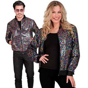 Widmann Party Fashion Bomberjacke, Pailletten Blouson, Veste, Tenue de soirée, Disco