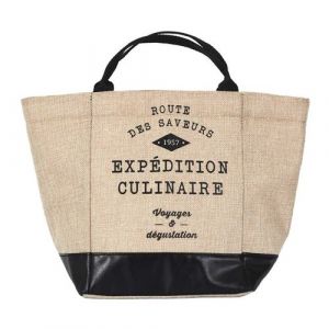 Lunch bag isotherme de 6L à effet jute nature - - ALTOBUY