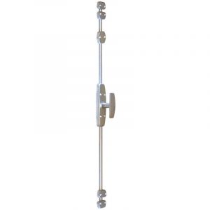 Cr&eacute;mones &agrave; tringle demi ronde n&deg;1 et n&deg;2 Zamak poli - MAP MASSARD - 1BZK