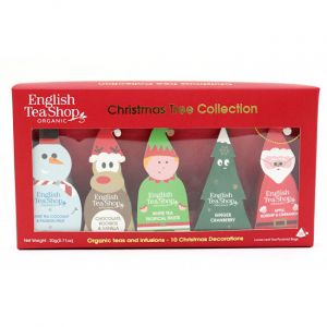 English tea shop Christmas Characters 10 Sobres