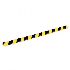 Durable Profilés de protection d'angles C35 - avec bandes adhésives - pour signaler les zones dangereuses - 1 m - Paquet de 5 - Jaune/Noir - 1102132