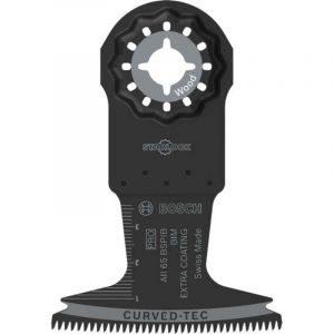 Bosch 1x Lame pour outil multifonctions PRO Multi Material AII 65 BSPIB (pour Bois dur, Panneaux plastifi&eacute;s, Largeur 65 mm, Professional Accessoire Outil multifonction)