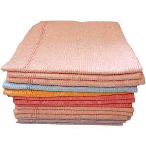 LNT France - Serpillères Couleurs Absorbantes Coton/Viscose 50 x 60 - Lot de 20 pièces - Fabriqué en France, Non Tissé, très Absorbant