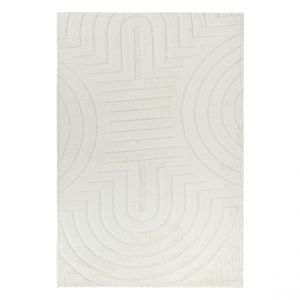 Tapis fausse fourrure Arka ivoire
