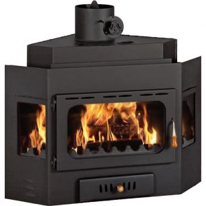 Insert de chemin&eacute;e PRITY A W20 26,1 kW po&ecirc;le &agrave; bois avec &eacute;changeur d&rsquo;eau