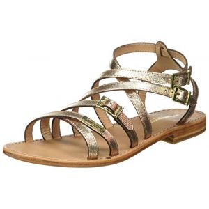 Les Trop&eacute;ziennes par M. Belarbi BOUCLE, Sandale plate Femme, OR, 38 EU