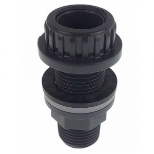 Jardiboutique Travers&eacute;e de paroi 1/2 PVC, petit model, longueur 6 cm - JB-ASE1/2