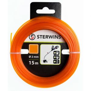 Image de Sterwins Fil nylon carré, Diam. 2 mm, L.15 m