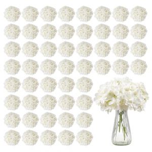 Hortensia Artificielle-VEVOR-Lot de 65-Fleurs Artificielles 250 mm-Bouquets de Fausses Fleurs Aspect R&eacute;aliste-avec T&ecirc;te 1524 mm
