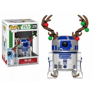 Image de Funko Star Wars - Bobble Head Pop N° 275 - Holiday - R2-d2 With Antlers [Figurine]