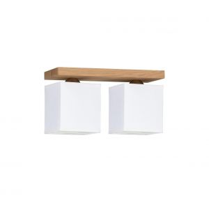 Plafonnier 2 Têtes Design "Inger" 35cm C ne Huilé Prix