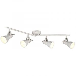 Boutica-design Plafonnier Steam 4x25W E14 Blanc Antique