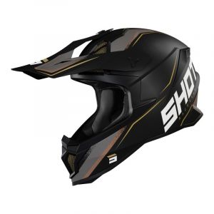 Shot Casque cross LITE PRISM - BLACK GOLD MATT 2022