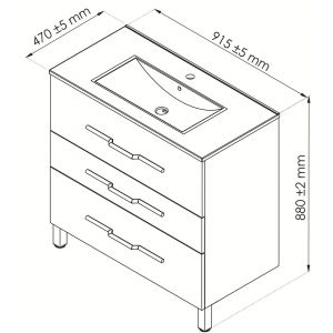 Image de Meuble ALAN laqué 90 BLANC