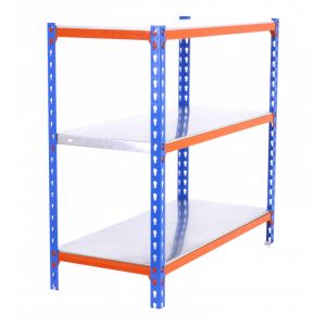 Étagère métallique bleu orange et galvanisé 3 niveaux Simonclick Plus 1000 SimonRack