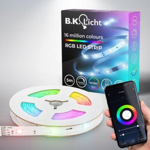 Image de I Wifi rgbic led Strip 5 m i App control i music sensor i lightbar i led running light i rgbic led strip i compatible with Alexa i smart led band i