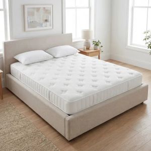 Matelas Double 140 x 200 cm COSTWAY, Matelas Hybride en Mousse de 20cm, 651 Ressorts Ensach&eacute;s Individuels, Soutien de Tout le Corps