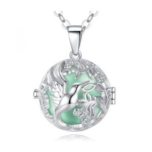 Bola De Grossesse Cage Colibri Boule Verte Cadeau Future Maman