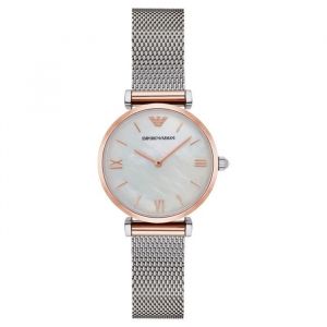 Emporio Armani Montre Femme en Acier argent&eacute;e