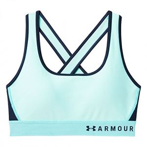 Under Armour Mid Crossback Soutien-gorge Femme, Tropical Tide, FR : S