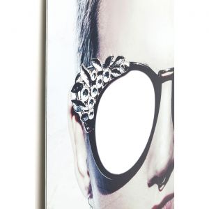 Image de Kare Design Tableau femme rebelle à lunettes 120x120