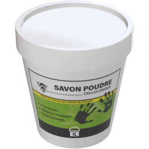 Méduze - Savon poudre cellulosique 1L - Travaux mécaniques - Efficacité maximale sur cambouis, graisse, peinture - Professionnel