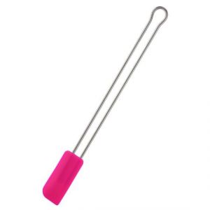 R&ouml;sle Spatule de Cuisine Pink Charity Edition - Ustensile de Cuisine en Acier Inoxydable et Silicone Rose - Id&eacute;al Pour &Eacute;taler et Lisser - Passe au Lave-vaisselle - Longeur 26 cm, Largeur 2,75 cm