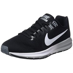 Image de Nike W Air Zoom Structure 21 - Chaussures de Running - Femme - Noir (Noir/Gris Loup/Gris Froid/Blanc) - 36 EU