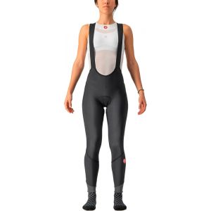 Castelli Women's Velocissima DT Bibtight AW22 - Black-Black Reflex, Black-Black Reflex