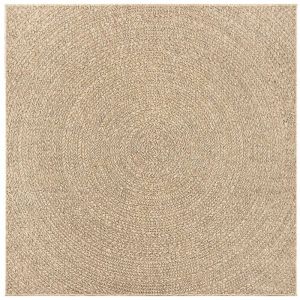 VidaXL Tapis Zizur 240x240 Cm Aspect De Jute Int&eacute;rieur Et Ext&eacute;rieur