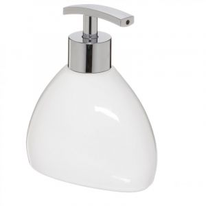 Distributeur de Savon "Galet" 14cm Blanc Prix