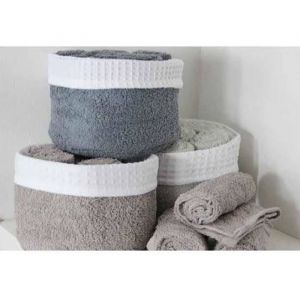 Image de Panier serviettes invit&eacute; FANNY Couleur TAUPE, Taille TU