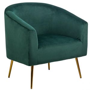 Nordlys - Fauteuil de Salon Retro Design Pieds Metal