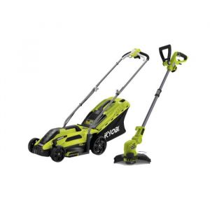 Ryobi Pack Tondeuse électrique 1300W 33cm RLM13E33S - Coupe bordures et dresse bordures 500W RLT5127